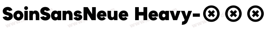 SoinSansNeue Heavy字体转换